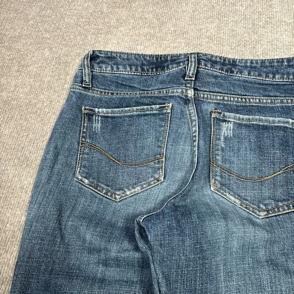 Vintage Old Navy Jeans Womens 4 Blue Denim Curvy Bootcut Just Below Waist Y2K